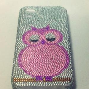 Owl Iphone Case Bling Rhinestone Case Custom Case