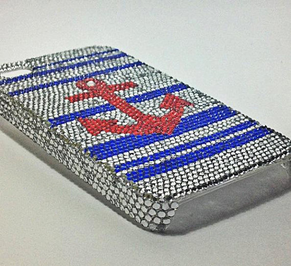 Anchor Cell Phone Case Bling Case Rhinestone Case Crystal Case
